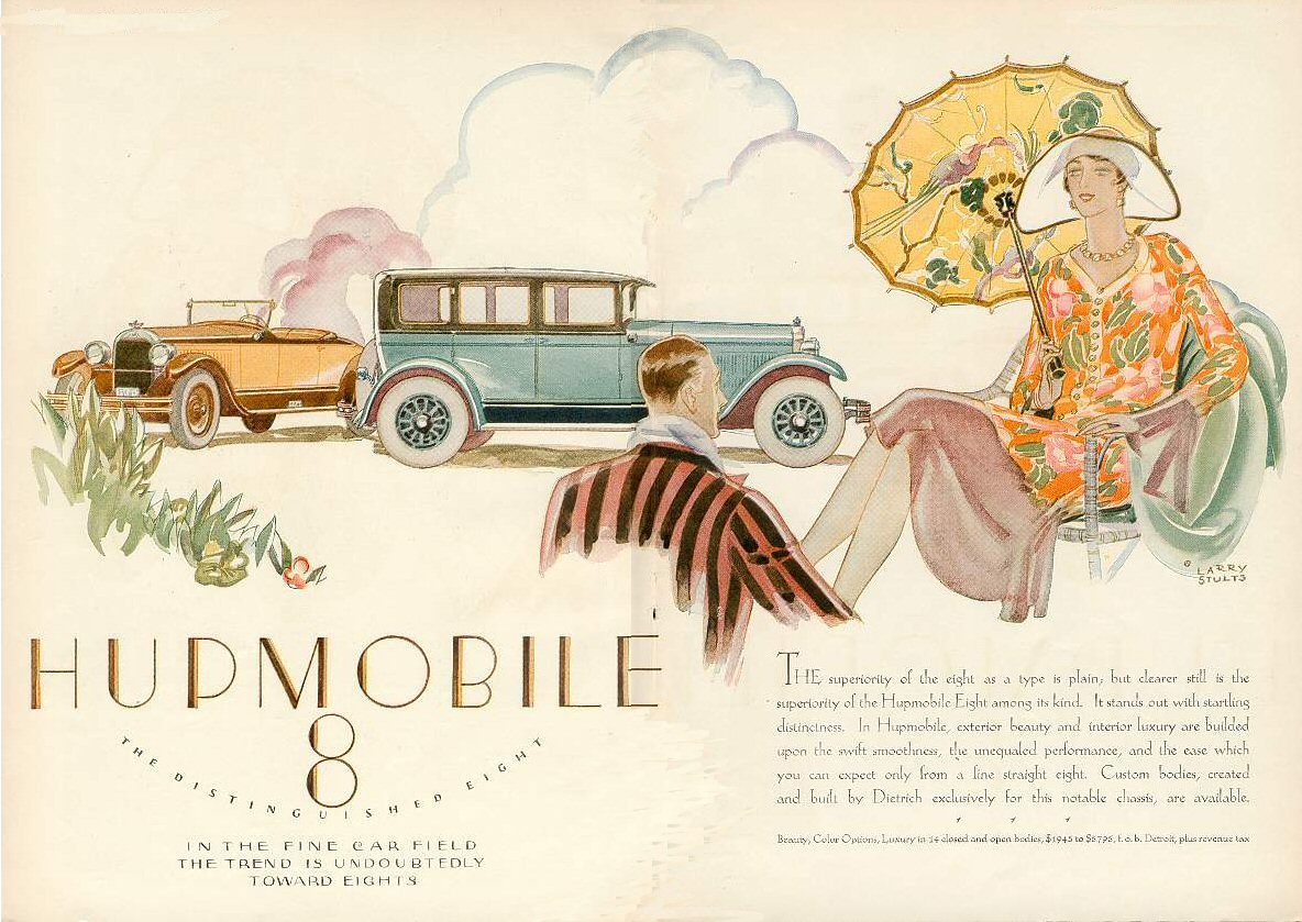 1927 Hupmobile Auto Advertising
